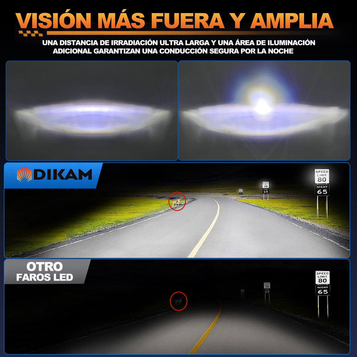 7'' Redondo Faro Lupa Ojos Ángel Fuerte Beam Rgb Calavera - 1/Pzs