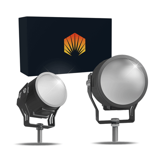 Faros Led Antiniebla Impermeables Para Auto - Alta Luminosid Blanco