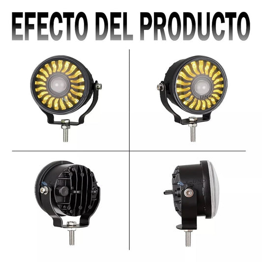 3.5 Pulgadas Faro Auxiliares Lupa Led Spot Luz Ultra Brillo- 1/Pzs