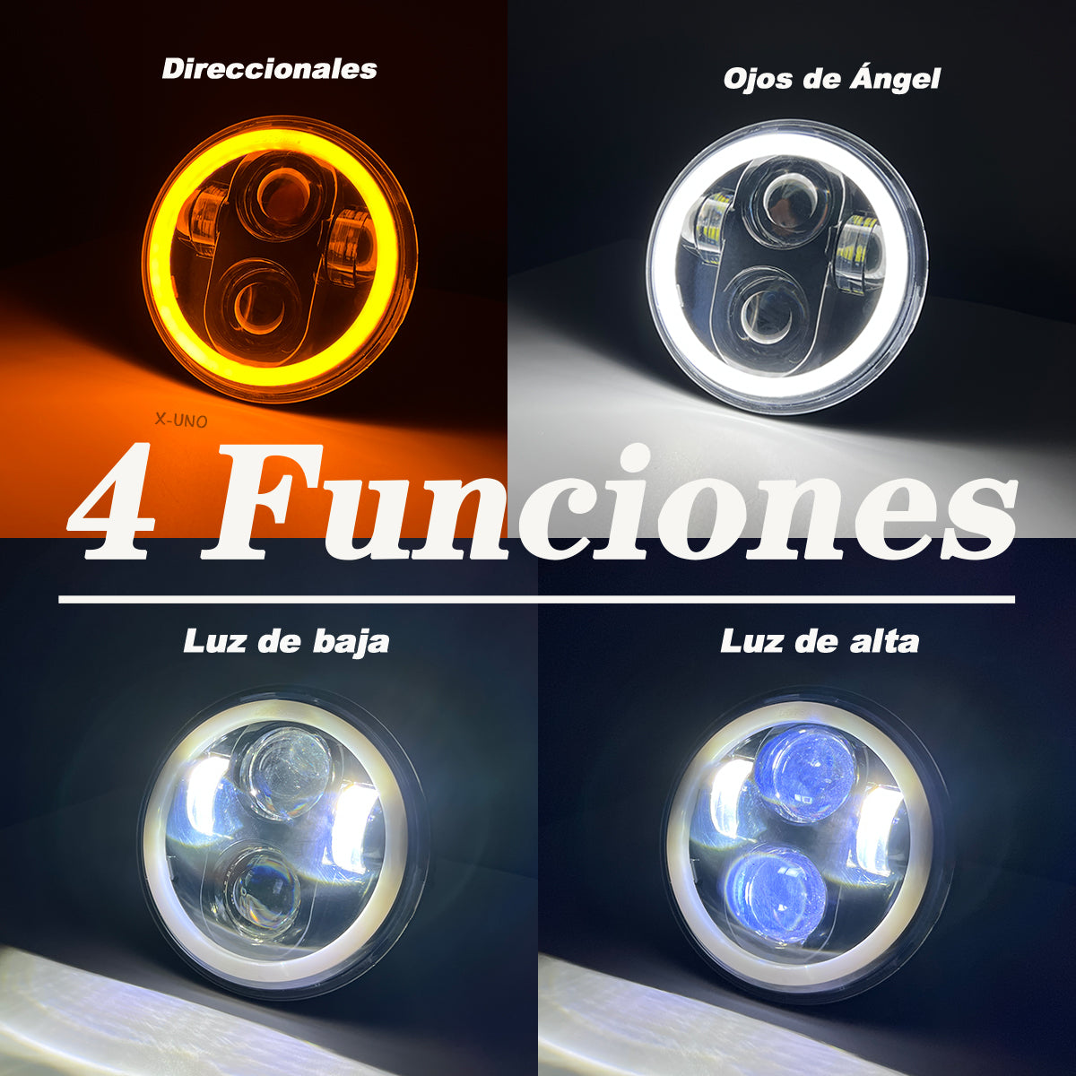 5.75'' Redondo Ojos De Ángel Direccionales Niebla Faro Lupa - 1/Pzs