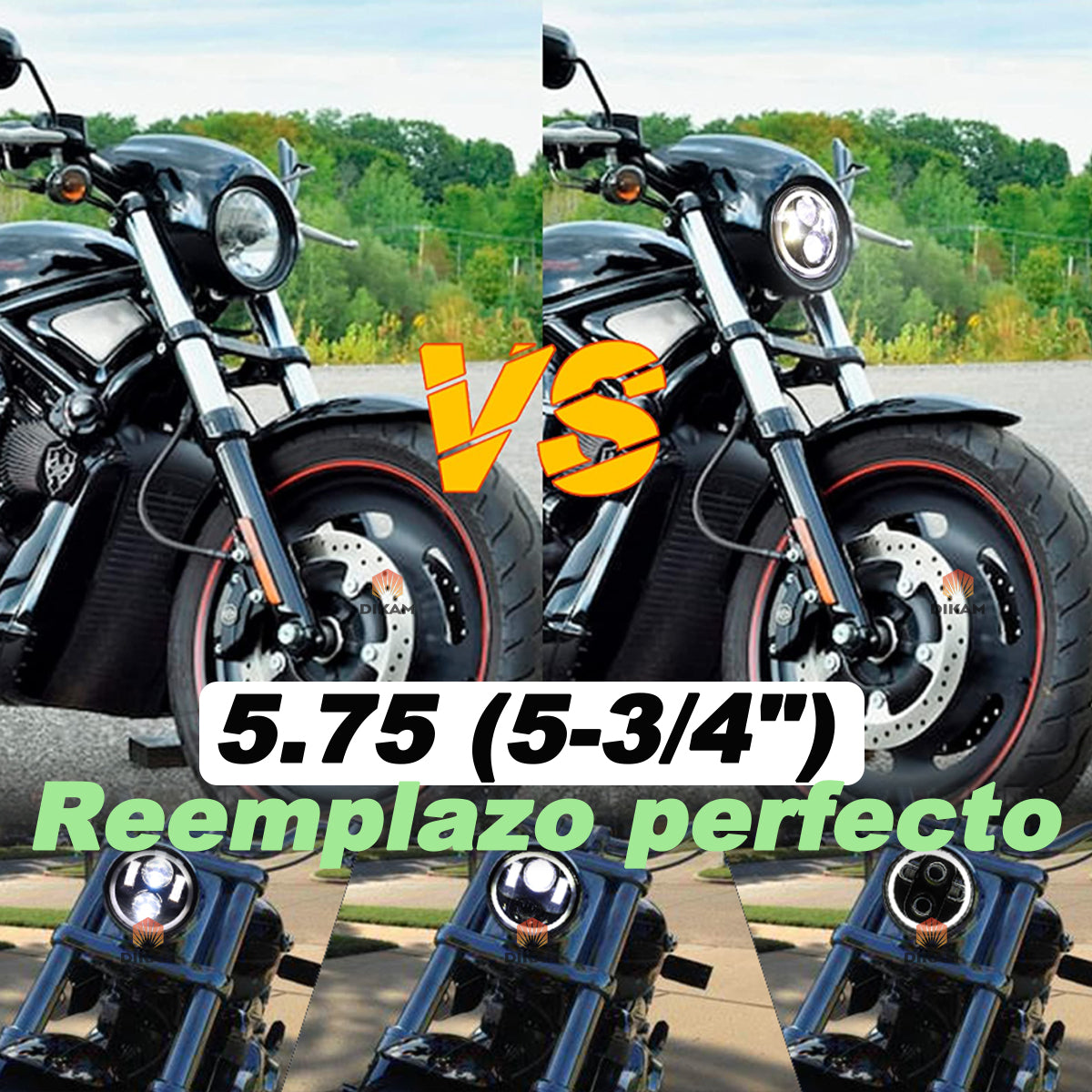 5.75'' Redondo Ojos De Ángel Direccionales Niebla Faro Lupa - 1/Pzs