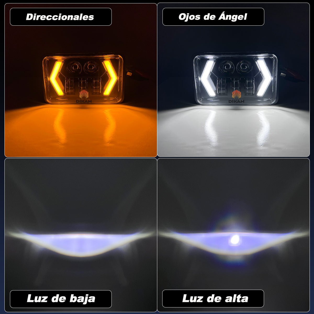 4x6 Pulgadas Faro Led Sealed H4 Alto/bajo Fuerte Luces - 1/Pzs