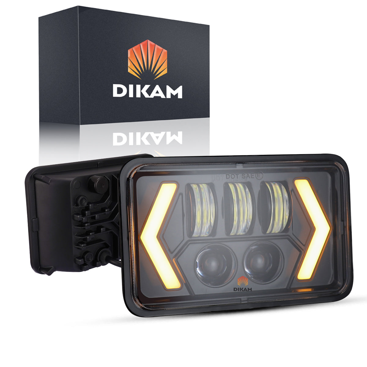 4x6 Pulgadas Faro Led Sealed H4 Alto/bajo Fuerte Luces - 1/Pzs
