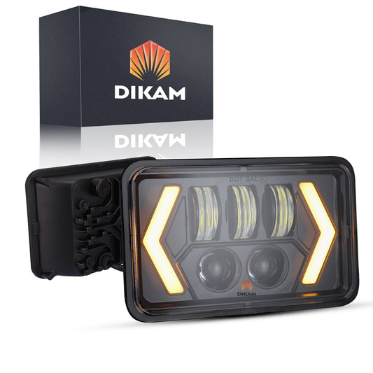 4x6 Pulgadas Faro Led Sealed H4 Alto/bajo Fuerte Luces - 1/Pzs