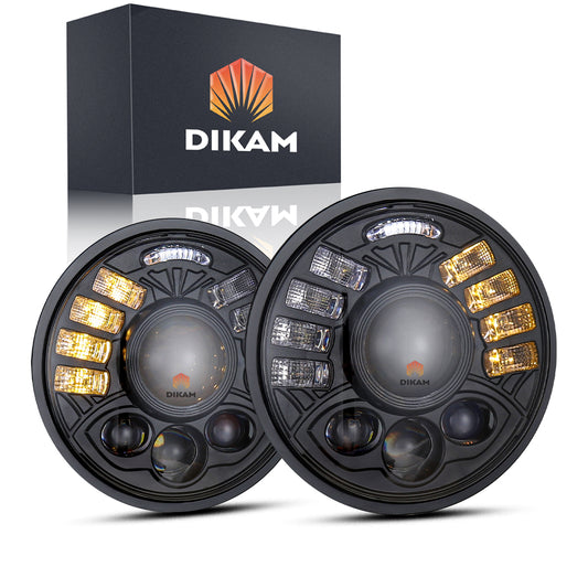 5.75'' Ojos De Ángel Faro Lupa H4 Hi/lo Fuerte Beam Forma - 1/Pzs