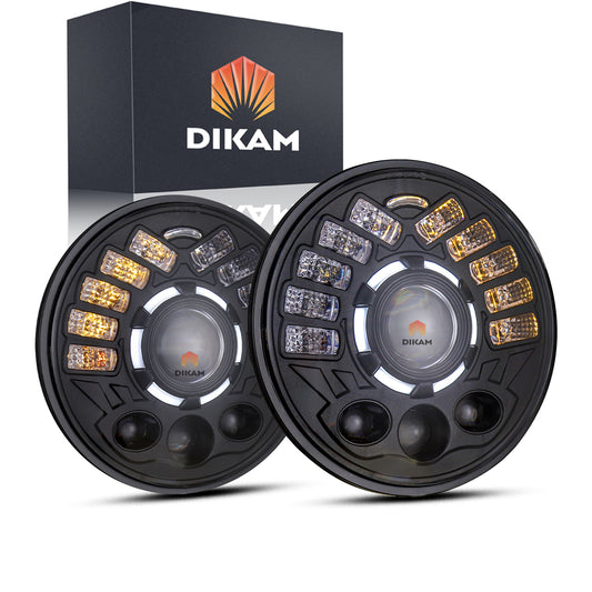 7'' Daymaker Faro Lupa Ojos De Ángel Fuerte Hi/lo Beam - 1/Pzs