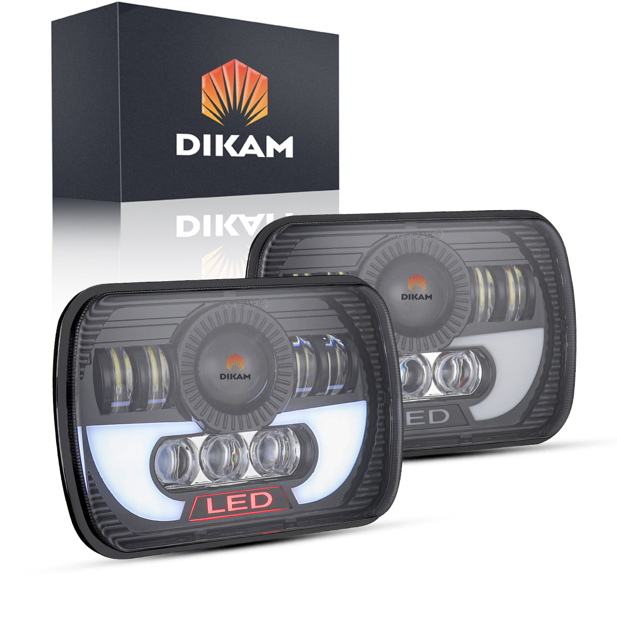 Faro Led De Proyector 5x7'' Sealed Beam H4 - 1/Pzs