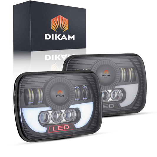 Faro Led De Proyector 5x7'' Sealed Beam H4 - 1/Pzs