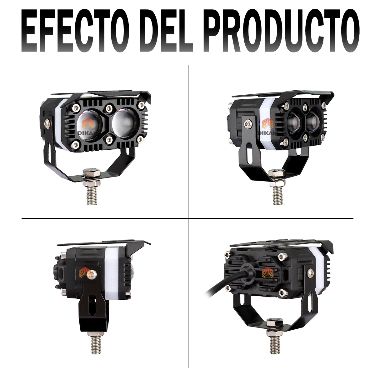 Par faros LED doble color instalados en 4x4