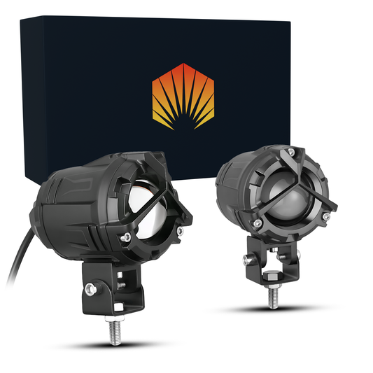 Faro auxiliar LED lupa alta potencia moto auto