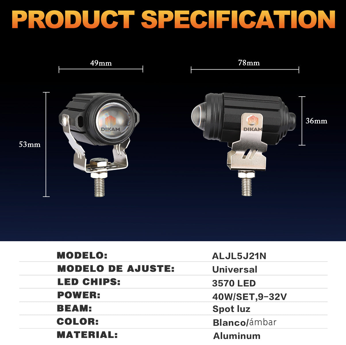 Auxiliares Faros Lupa 60w Super Bicolor Alta/baja Beam