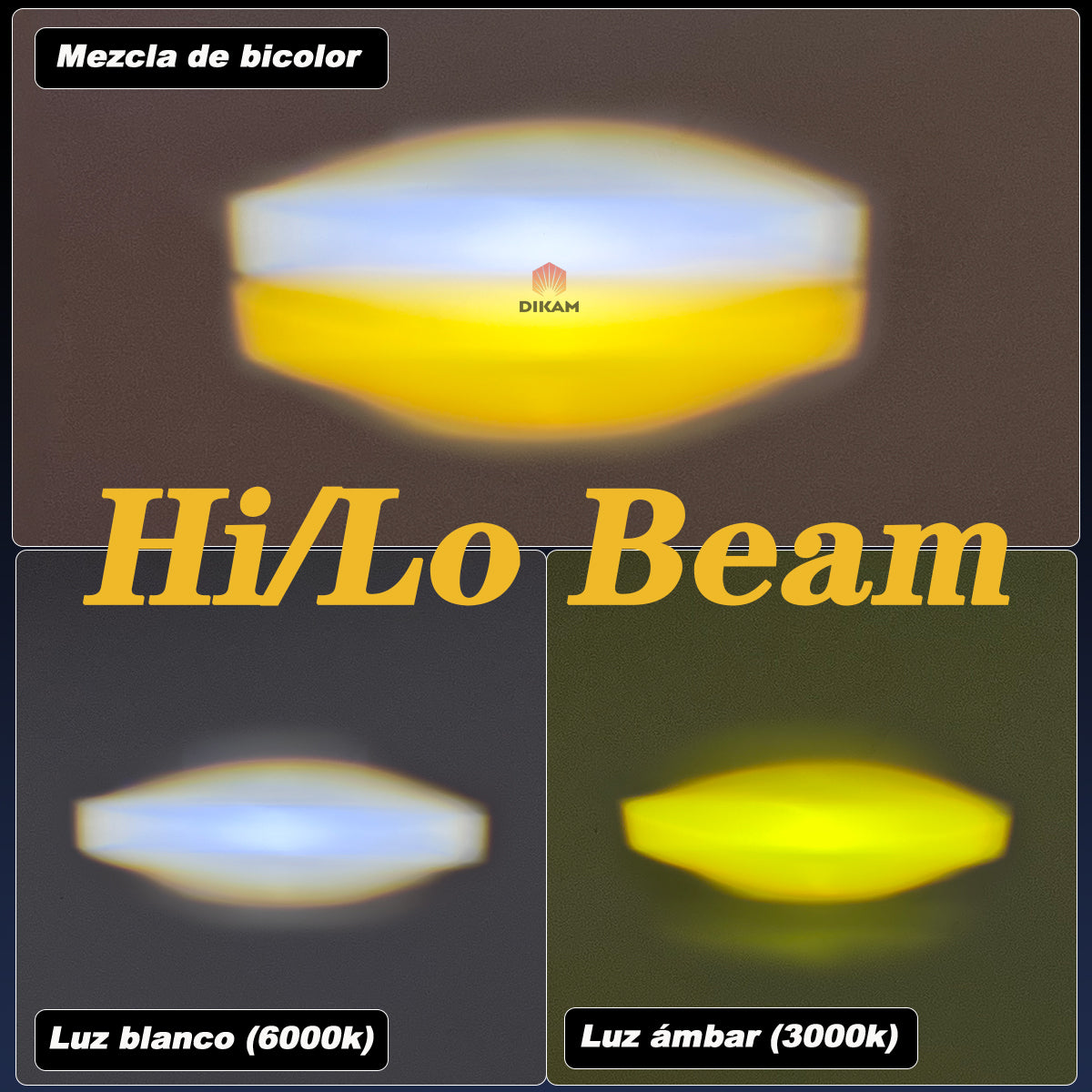 Auxiliares Faros Lupa 60w Super Bicolor Alta/baja Beam