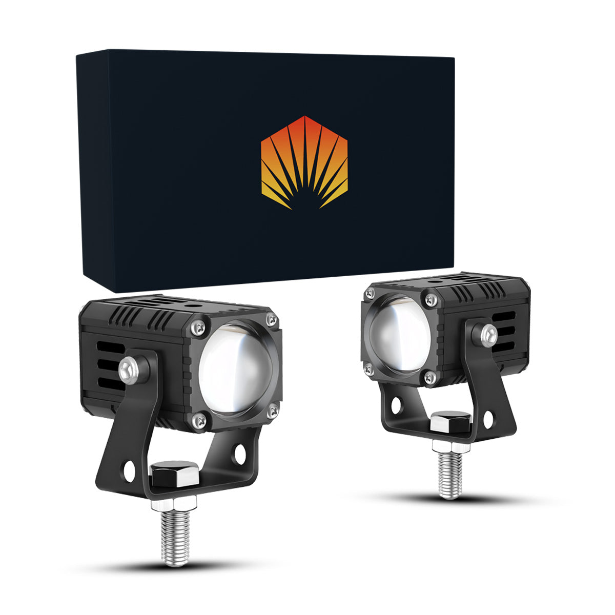 Faro proyector LED auxiliar alta baja para moto