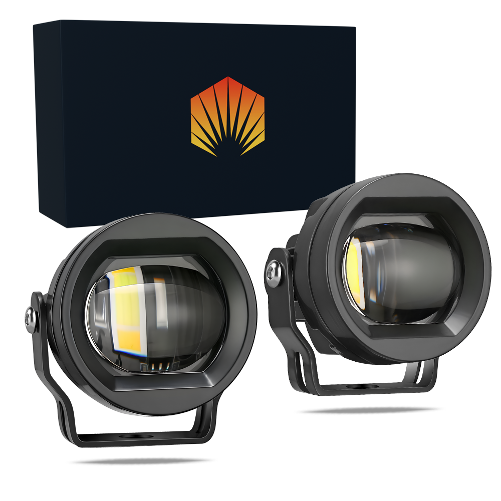 Faro auxiliar LED bi-color laser beam Hi/Lo universal